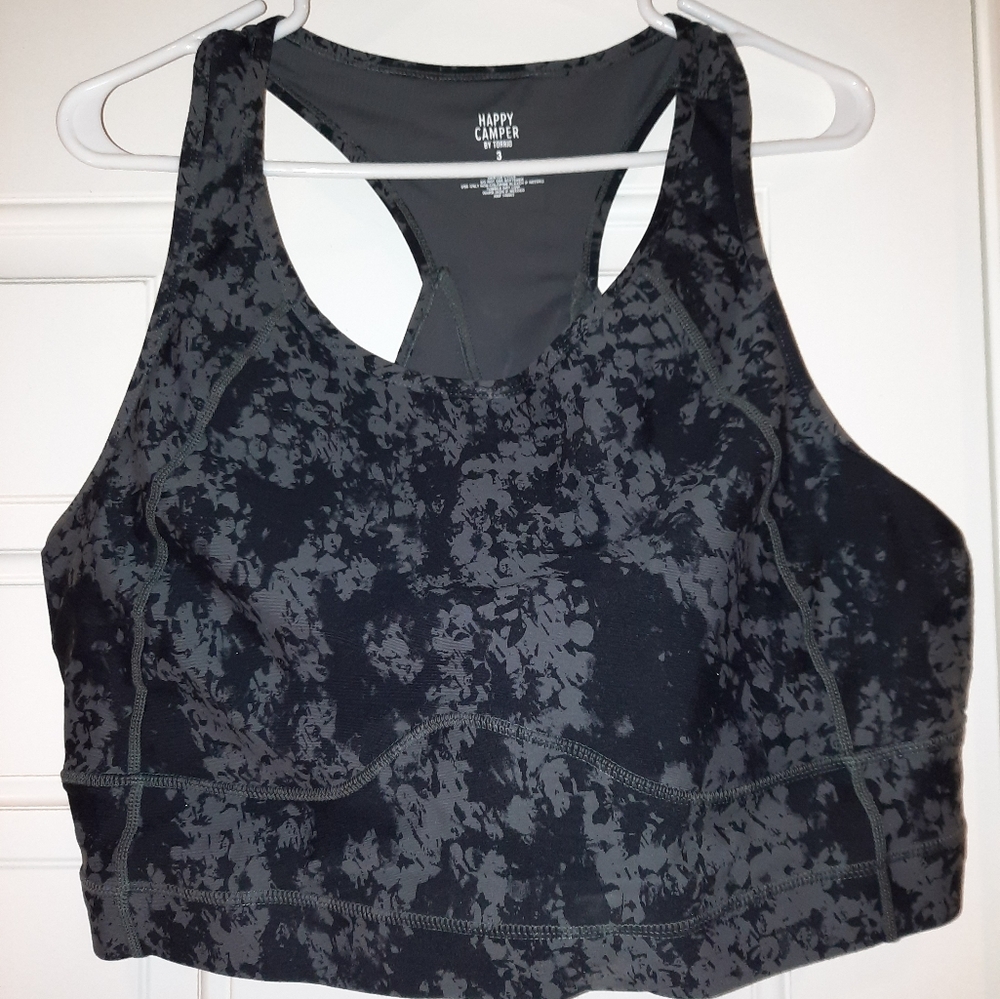 NWT Torrid Racerback Happy Camper Activewear Sports Bra